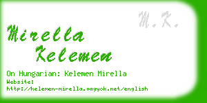 mirella kelemen business card